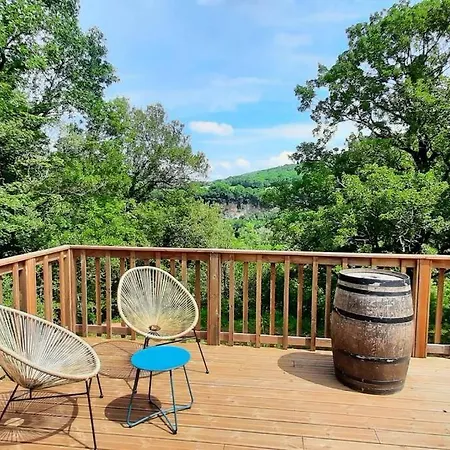 펜션 Maison Bois Avec Terrasse Sur Pilotis
